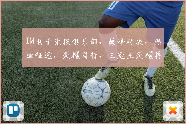 IM电子竞技俱乐部，巅峰对决，热血征途，荣耀同行，三冠王荣耀再续